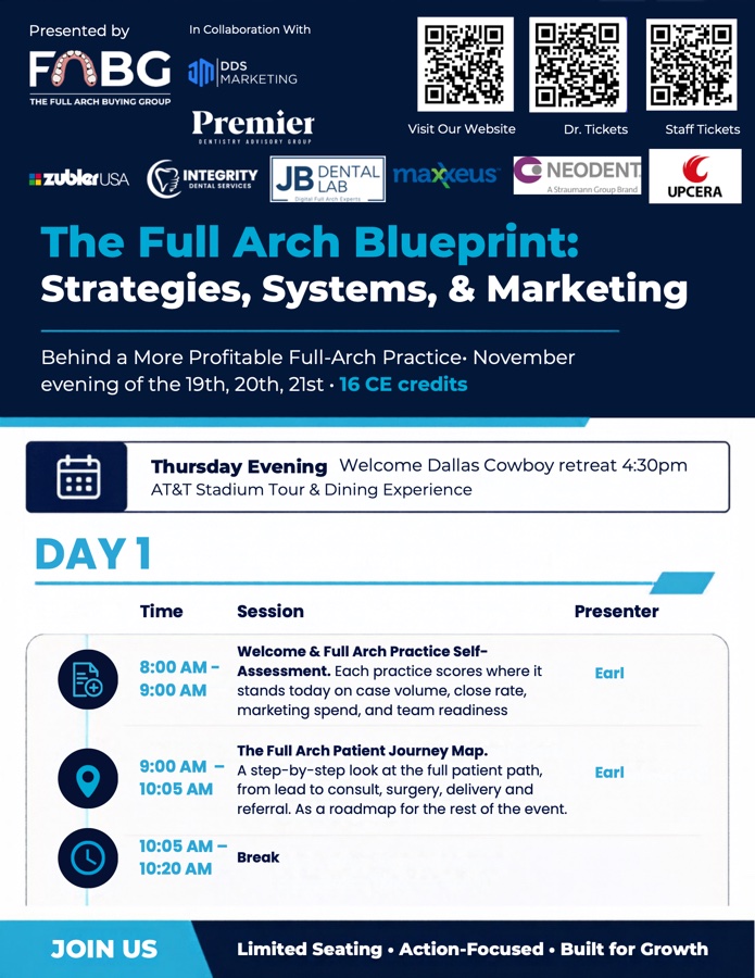 The Full Arch Blueprint 2026 event flyer, page 1
